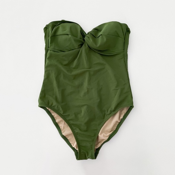 Merona Other - Merona Strapless Green One Piece Swimsuit